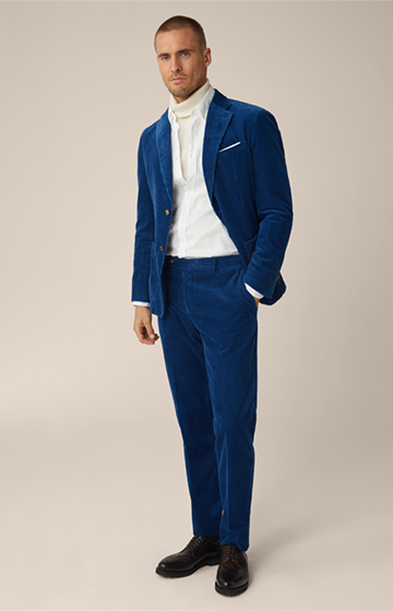 Pantalon modulable en velours côtelé Santios, en bleu royal