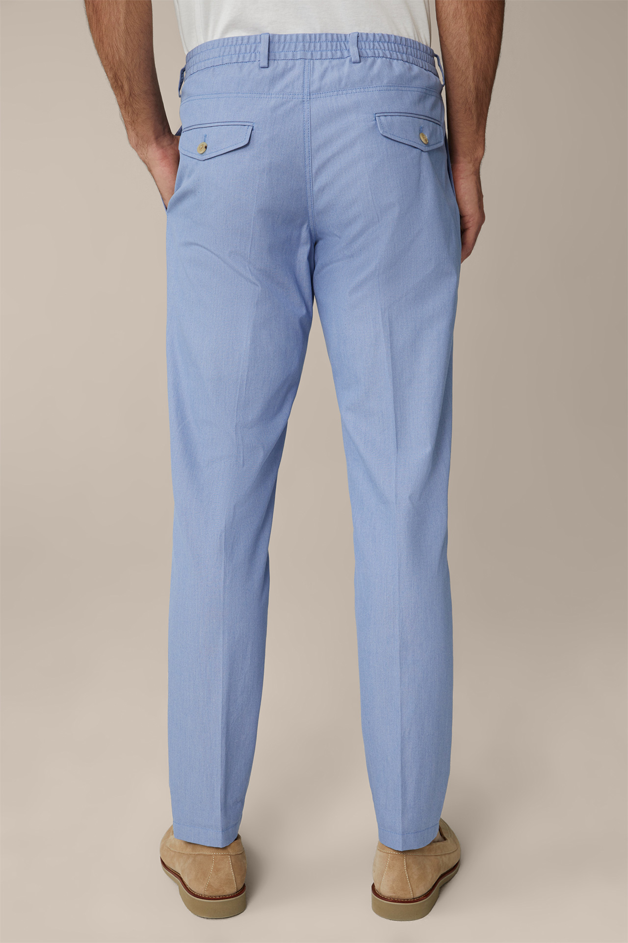 Pantalon modulaire en coton Floro, en bleu